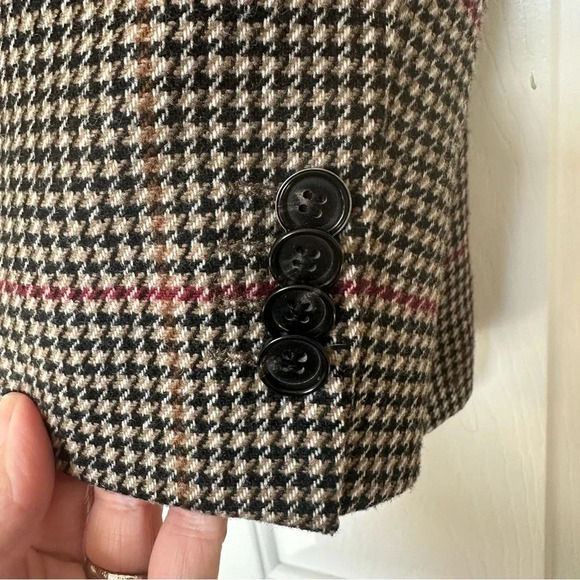 Hugo Boss 42R jacket virgin wool blend sport coat elbow patch blazer - Picture 7 of 8